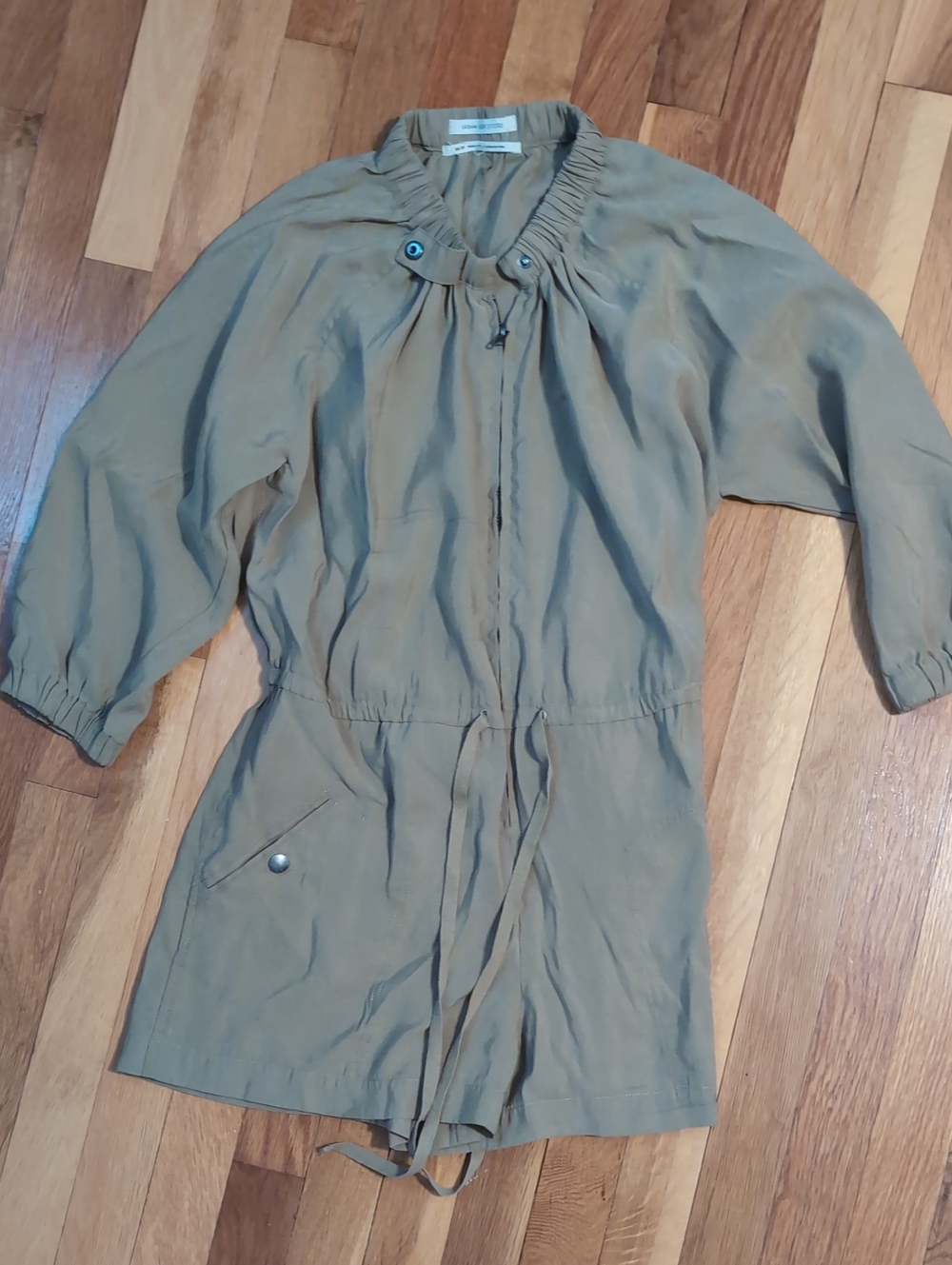 Urban Outfitters Dylan Safari Zip-Front Utility Romper - Tan XS